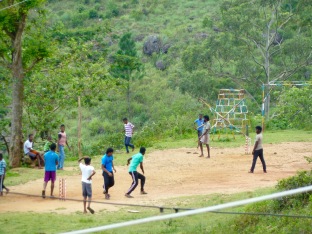 We saw groups of kids playing cricket all over Sri Lanka.